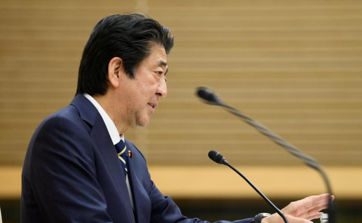 Shinzo Abe, primer ministro de Japón. 