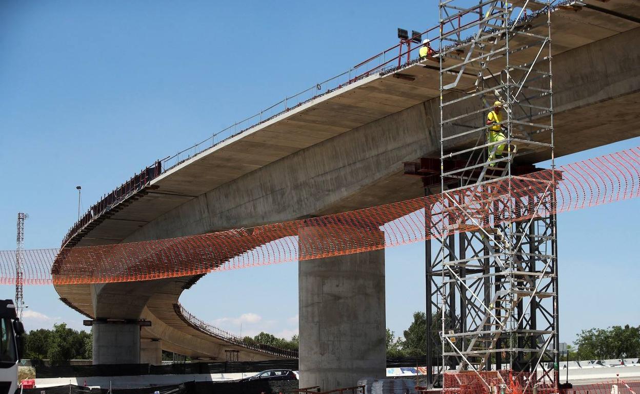 Obras de carreteras en Madrid 