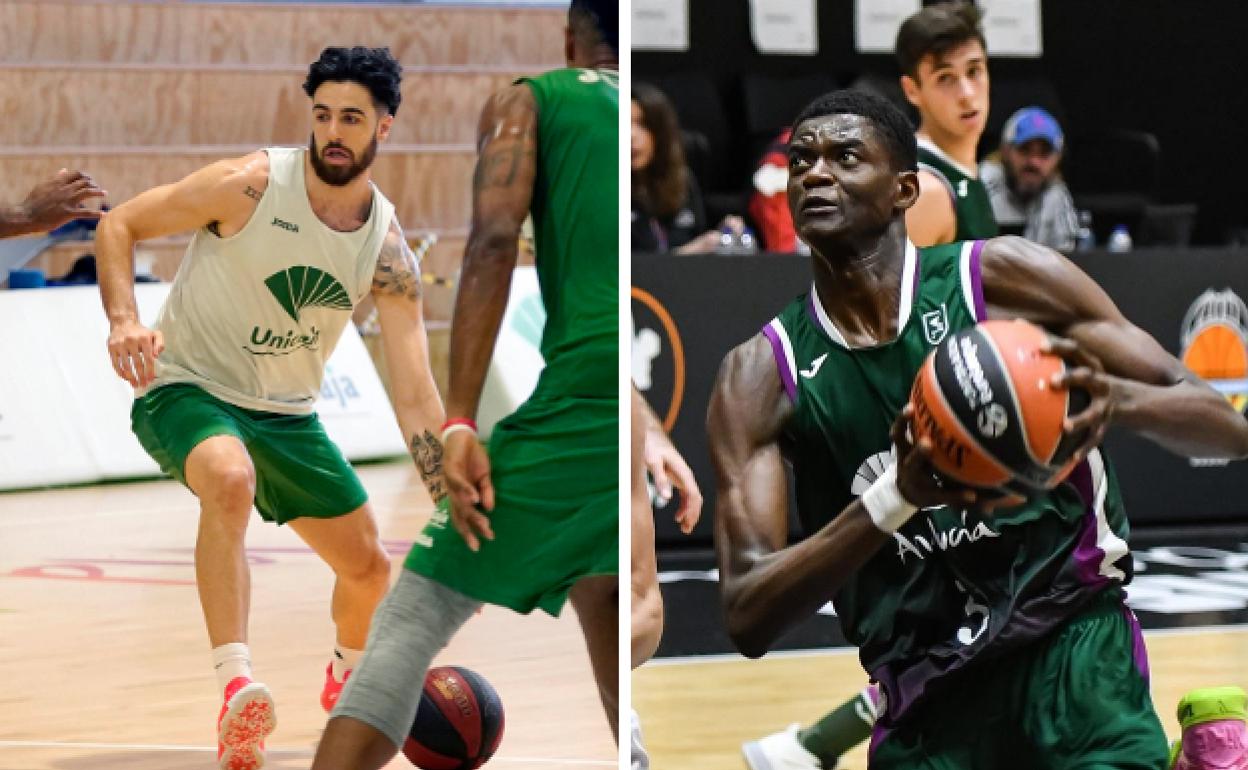 Francis Alonso y Yannick Nzosa podrían debutar con el Unicaja el próximo mes. 