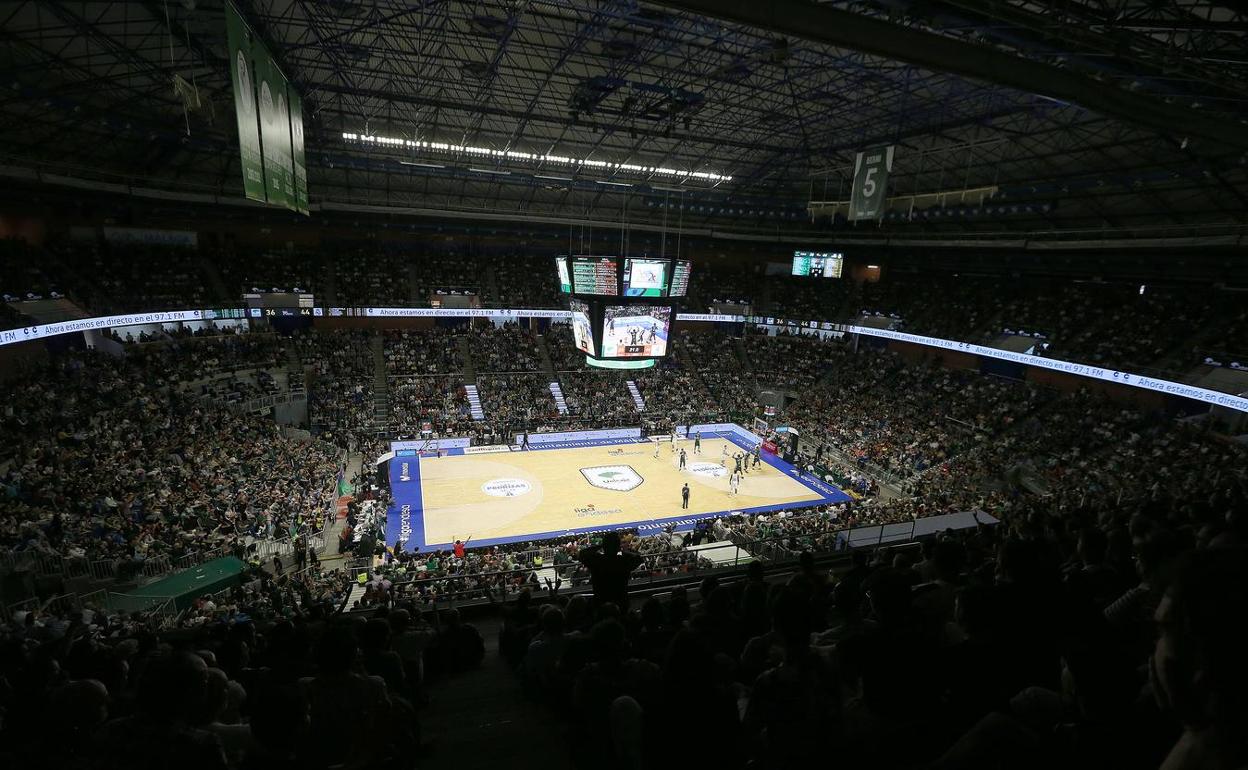 Imagen del último partido que acogió el Palacio de los Deportes esta temporada, frente al Real Madrid. 