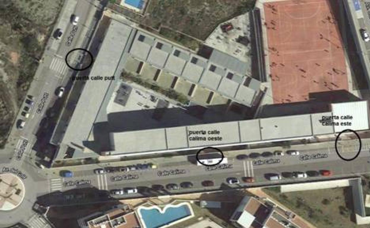 Imagen aérea de la zona donde se actuará. 