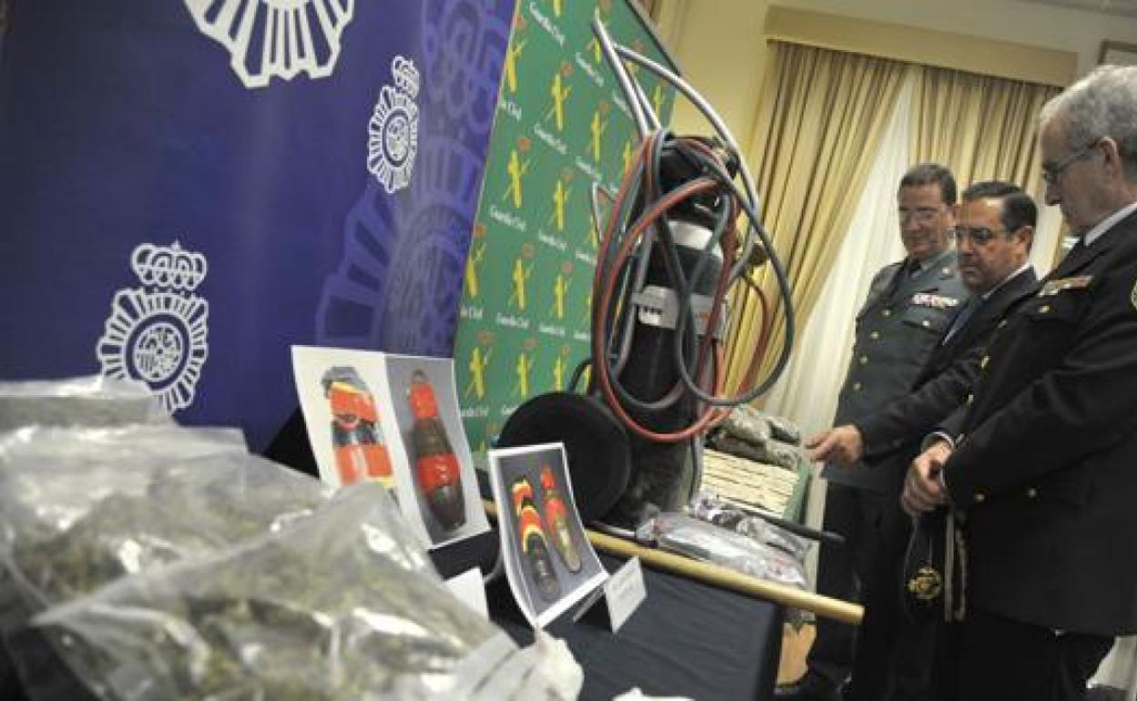 Imagen de archivo del material que se le interveno a la banda.