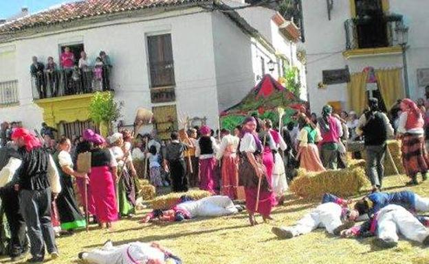 Cada otoño en Montejaque se recrea la batalla de La Puente, donde destacó José Aguilar. 