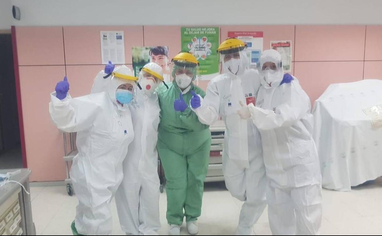 Enfermeras del Hospital Clínico.
