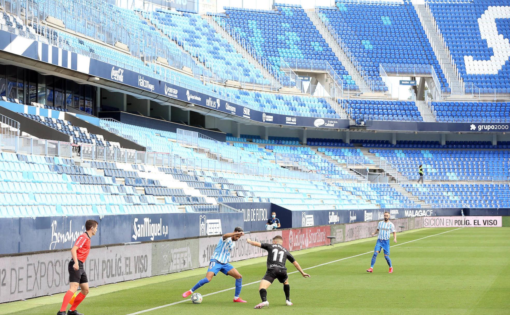 Fútbol con eco en La Rosaleda