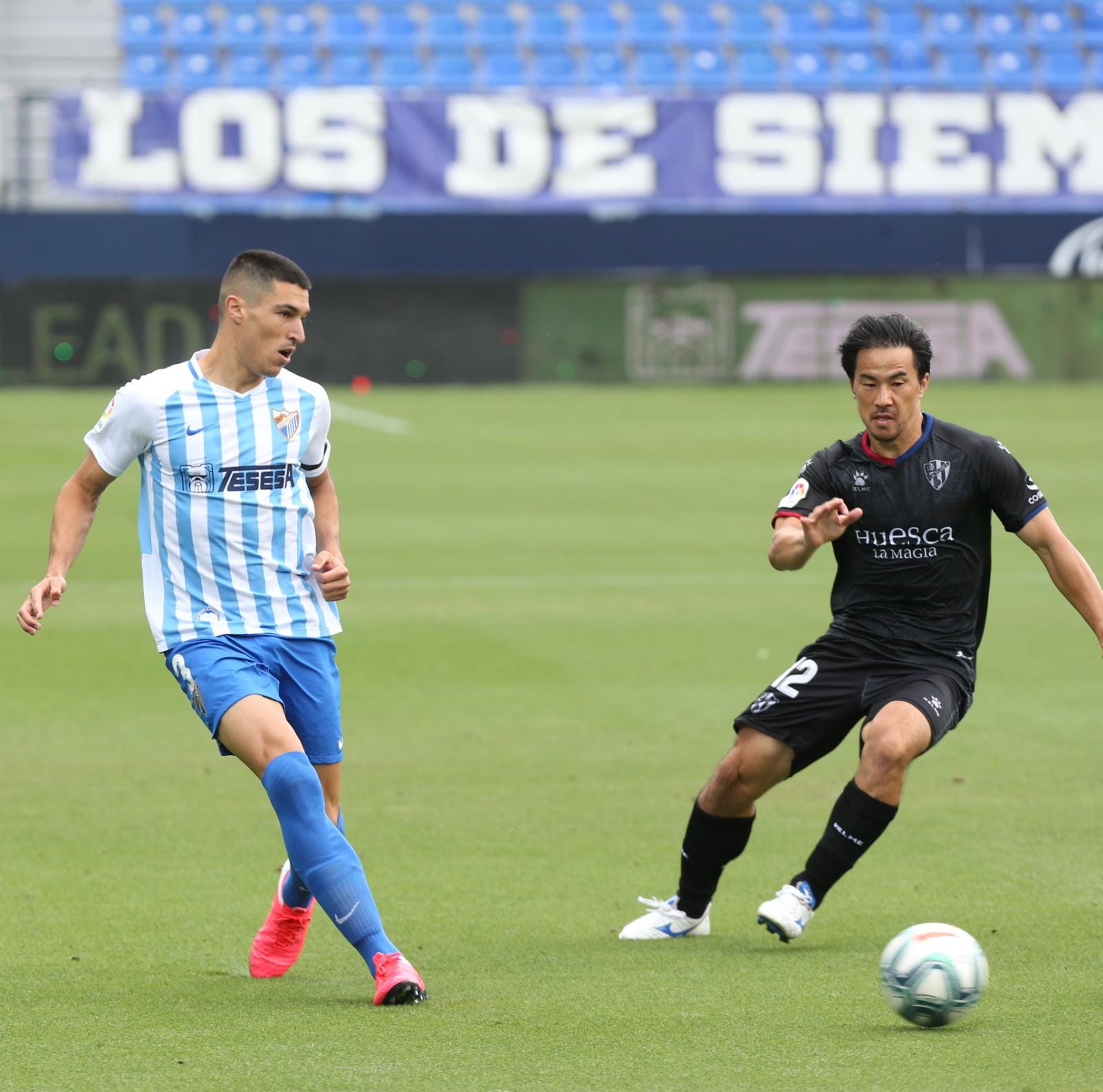 La vuelta del fútbol a La Rosaleda tras el parón de LaLiga por la pandemia