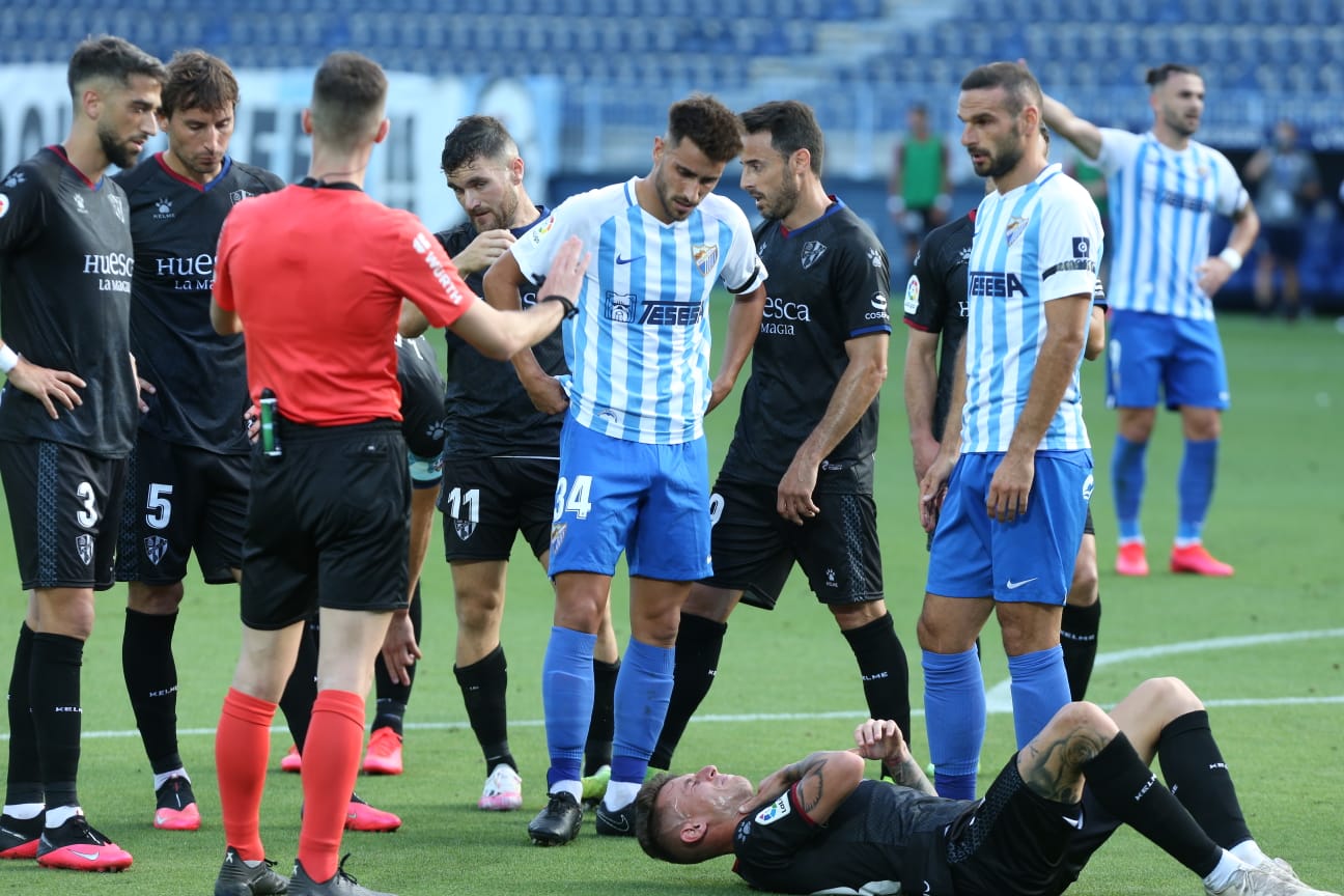 La vuelta del fútbol a La Rosaleda tras el parón de LaLiga por la pandemia