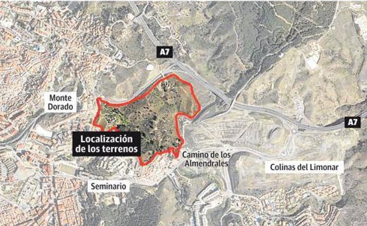 Localización de los suelos para la futura urbanización. 