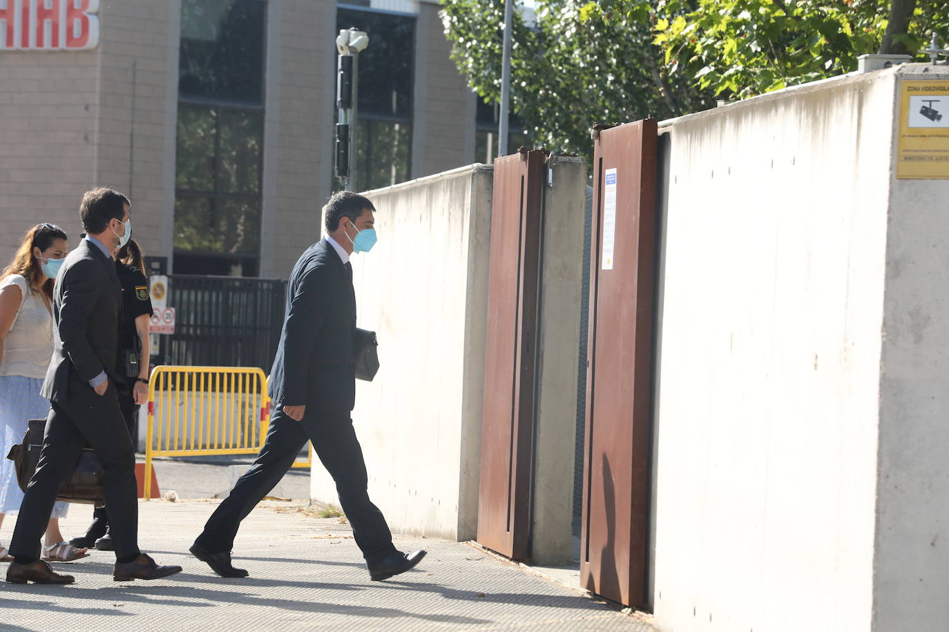 Josep Lluis Trapero a su llegada al juicio. 