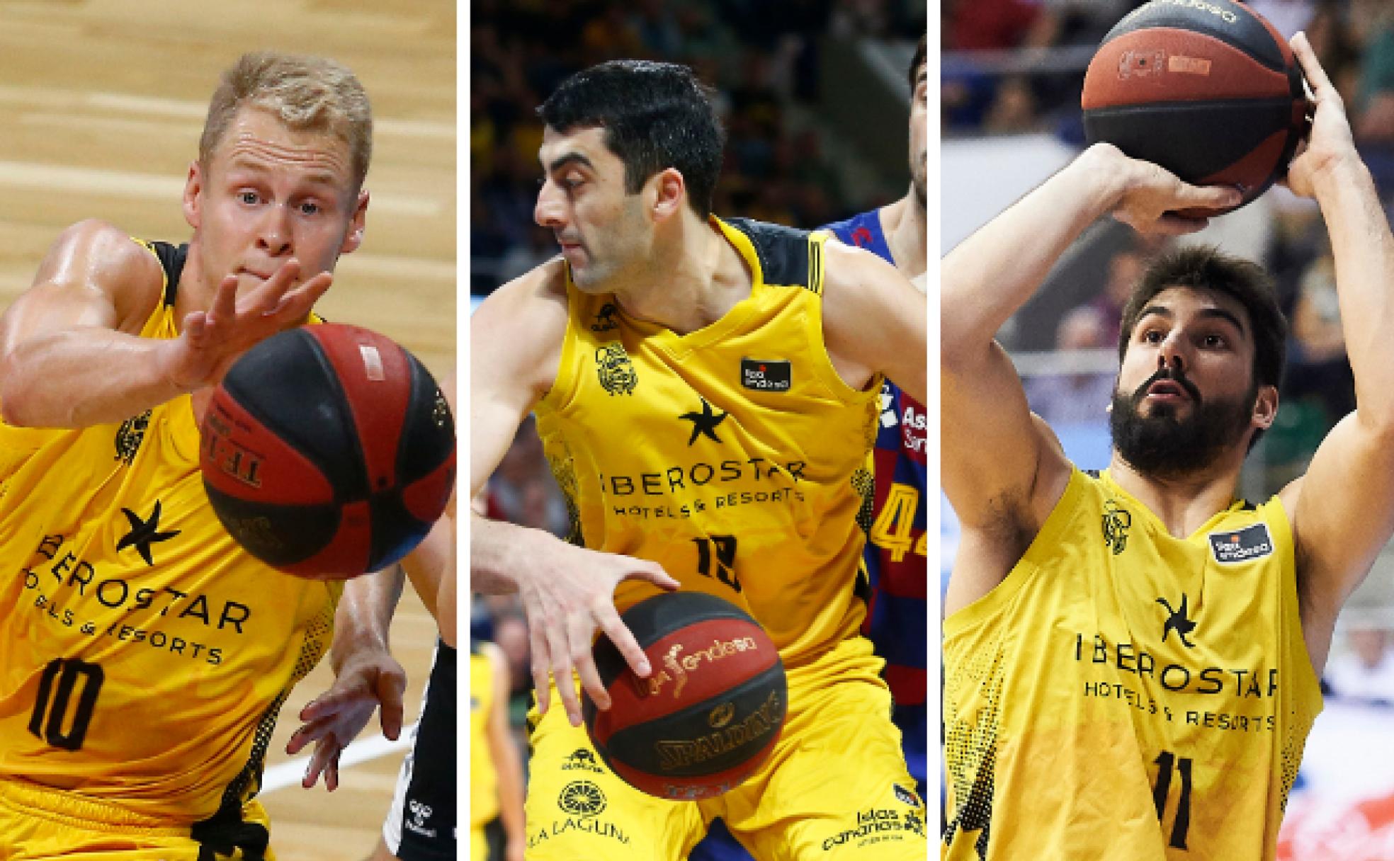 Sasu Salin, Giorgi Shermadini y Dani Díez son los tres exjugadores del Unicaja que militan en el Tenerife. 