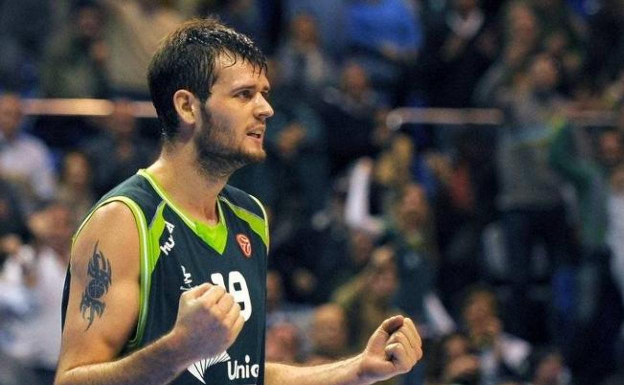 Joel Freeland, durante su etapa en el Unicaja.