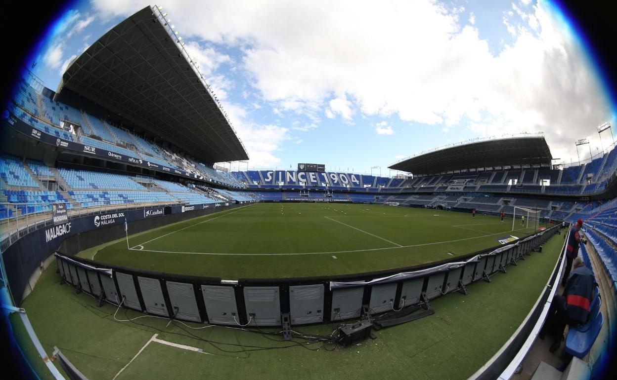 Panorámica de La Rosaleda. 