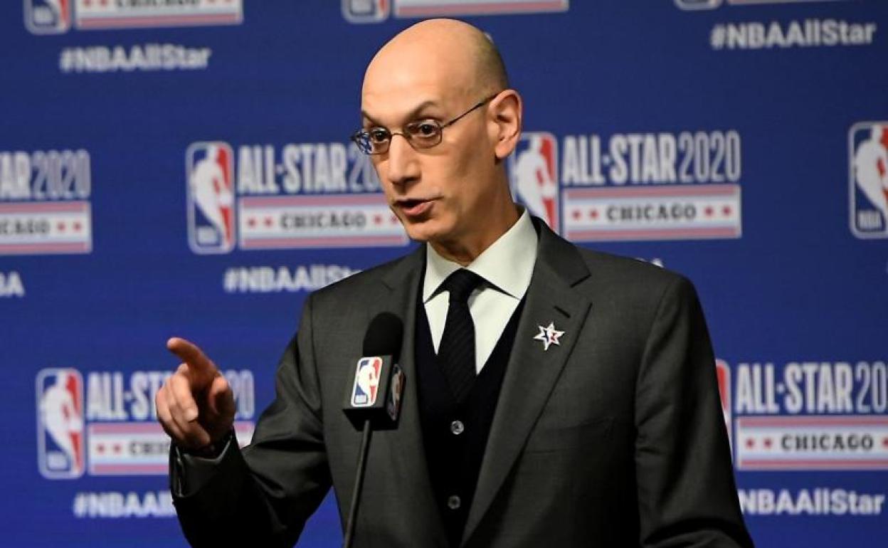 El Comisionado de la NBA, Adam Silver. 