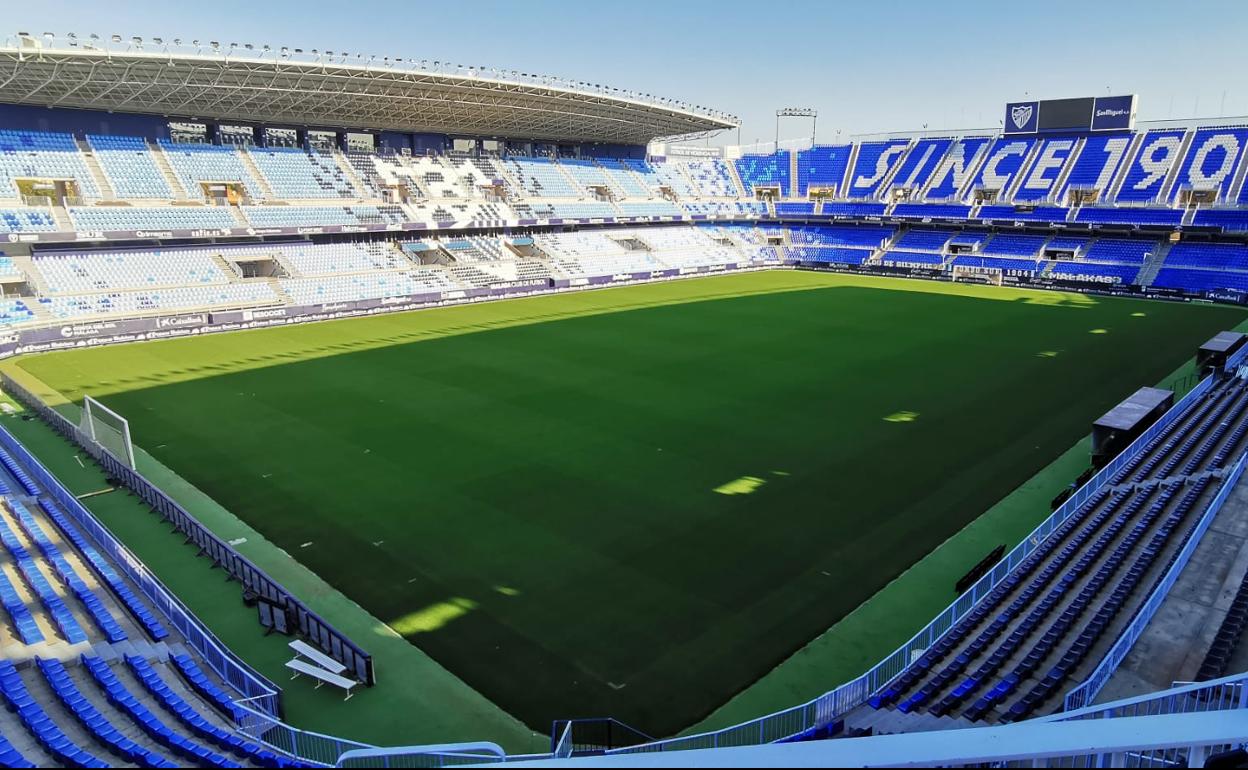 Estadio de La Rosaleda.