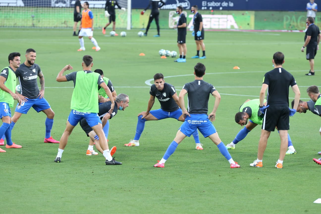 Todos los momentos del partido en imágenes desde La Rosaleda, que por segunda vez abre sus puertas para el fútbol pero sin aficionados en las gradas. 