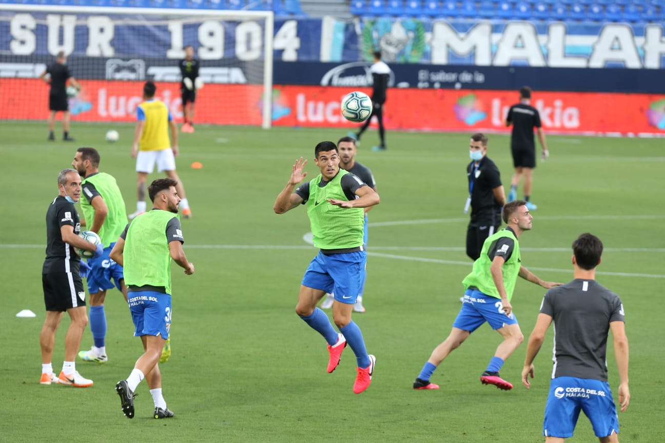 Todos los momentos del partido en imágenes desde La Rosaleda, que por segunda vez abre sus puertas para el fútbol pero sin aficionados en las gradas. 