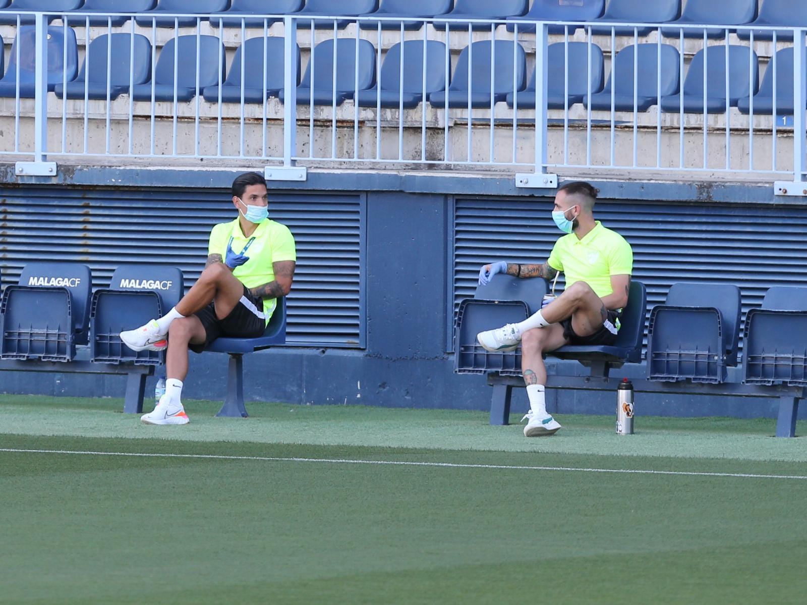 Todos los momentos del partido en imágenes desde La Rosaleda, que por segunda vez abre sus puertas para el fútbol pero sin aficionados en las gradas. 
