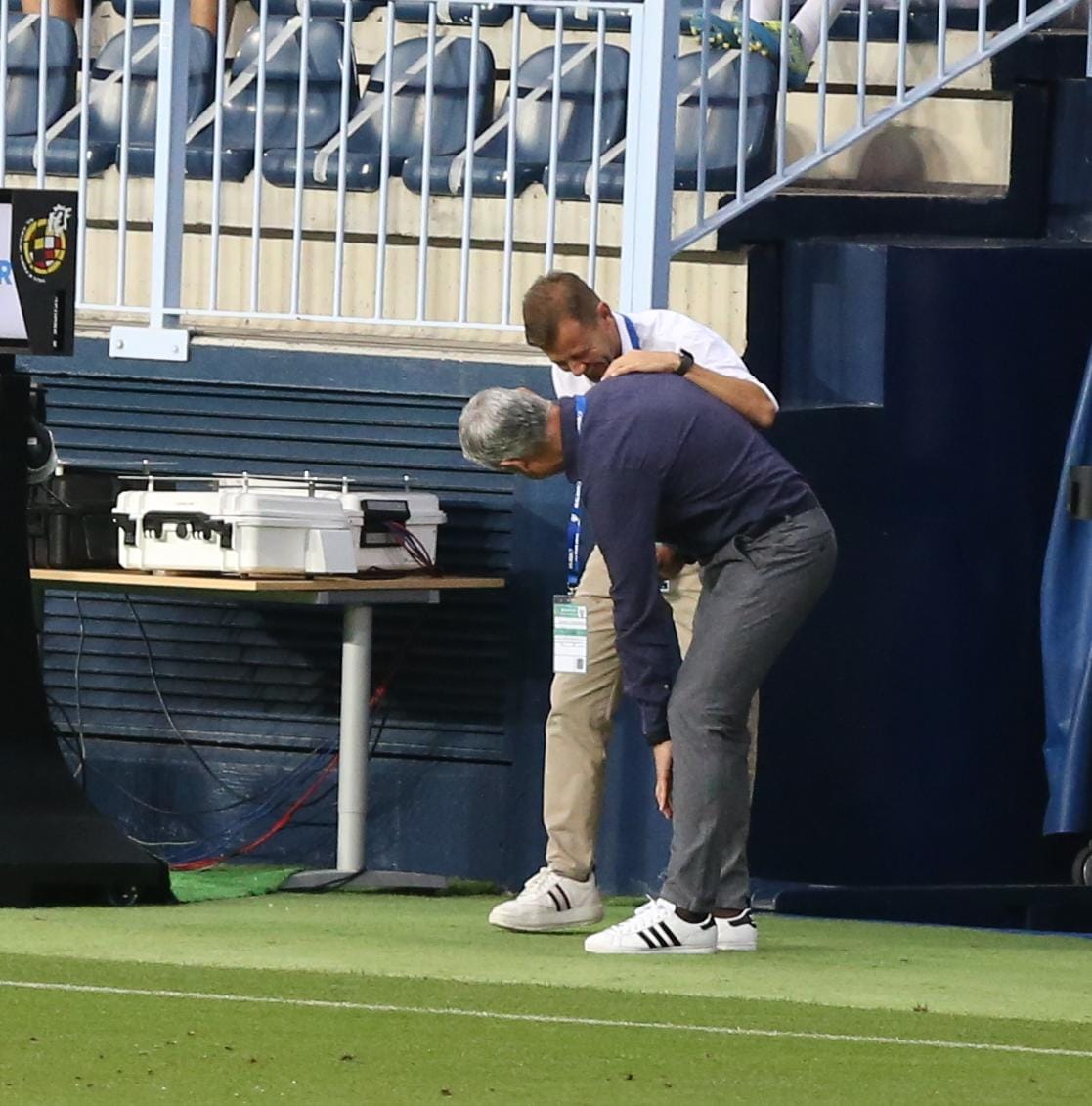 Todos los momentos del partido en imágenes desde La Rosaleda, que por segunda vez abre sus puertas para el fútbol pero sin aficionados en las gradas. 