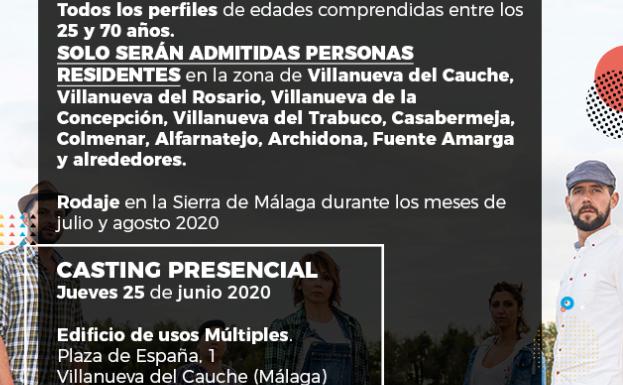 Convocatoria de Son de Casting de las pruebas para los extras de la película.