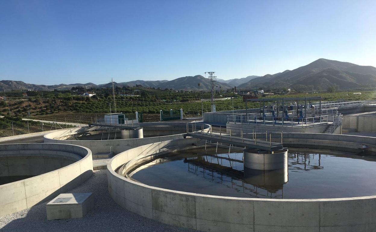 Depuradora del Bajo Guadalhorce, a la que se conectarán los vertidos de Coín este verano. 