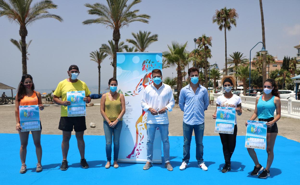 Presentación de las actividades, este martes en la playa de El Morche. 