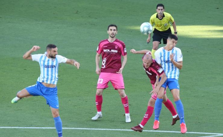 Las fotos del Málaga-Albacete en La Rosaleda