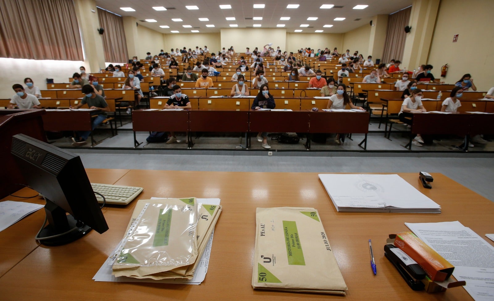 Bajo un exigente protocolo anti-Covid, hoy inician las pruebas para acceder a la universidad 9.100 alumnos, una cifra histórica 