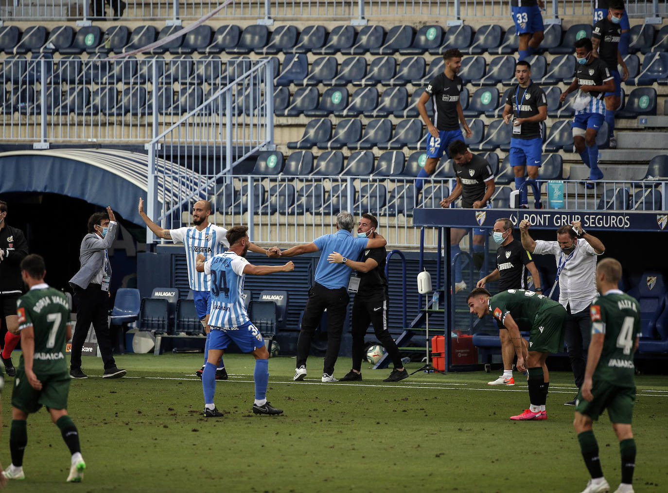 El Málaga logró una valiosa victoria en La Rosaleda