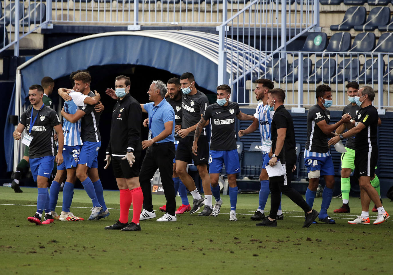 El Málaga logró una valiosa victoria en La Rosaleda