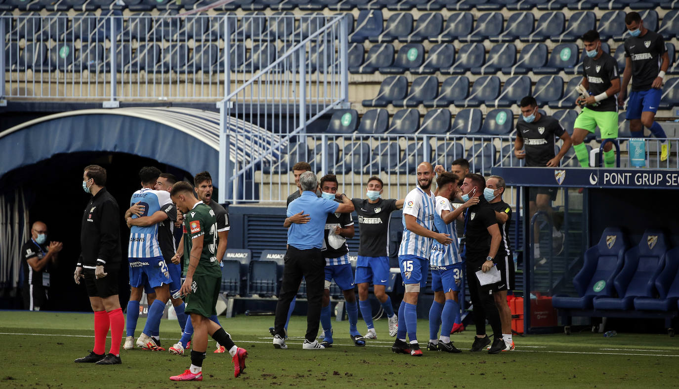 El Málaga logró una valiosa victoria en La Rosaleda