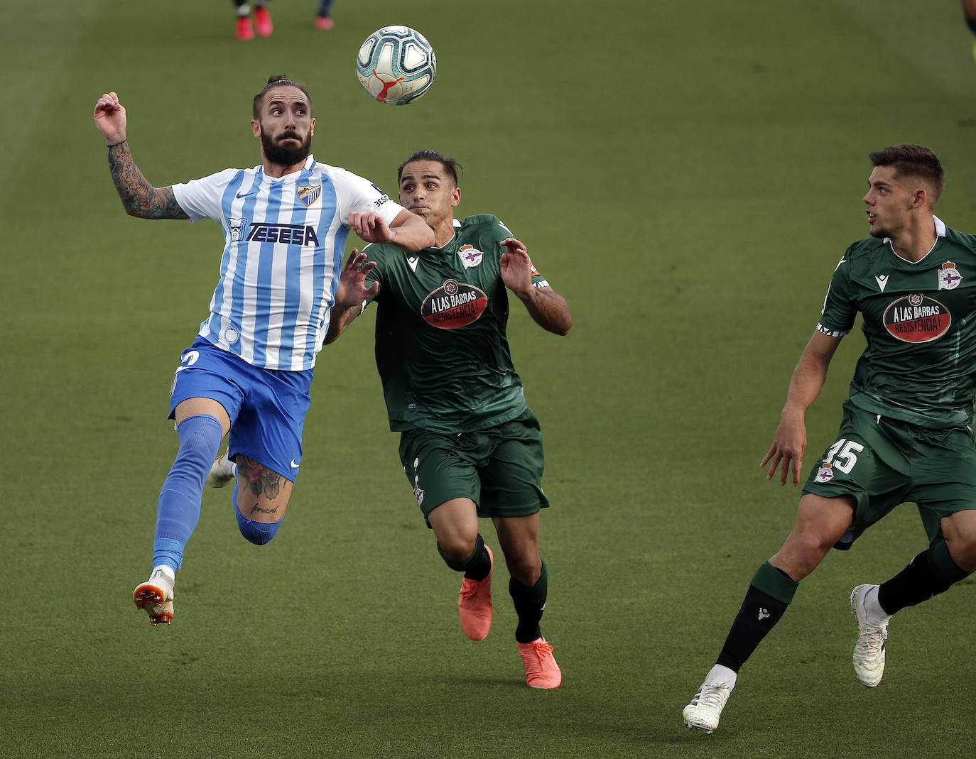 El Málaga logró una valiosa victoria en La Rosaleda