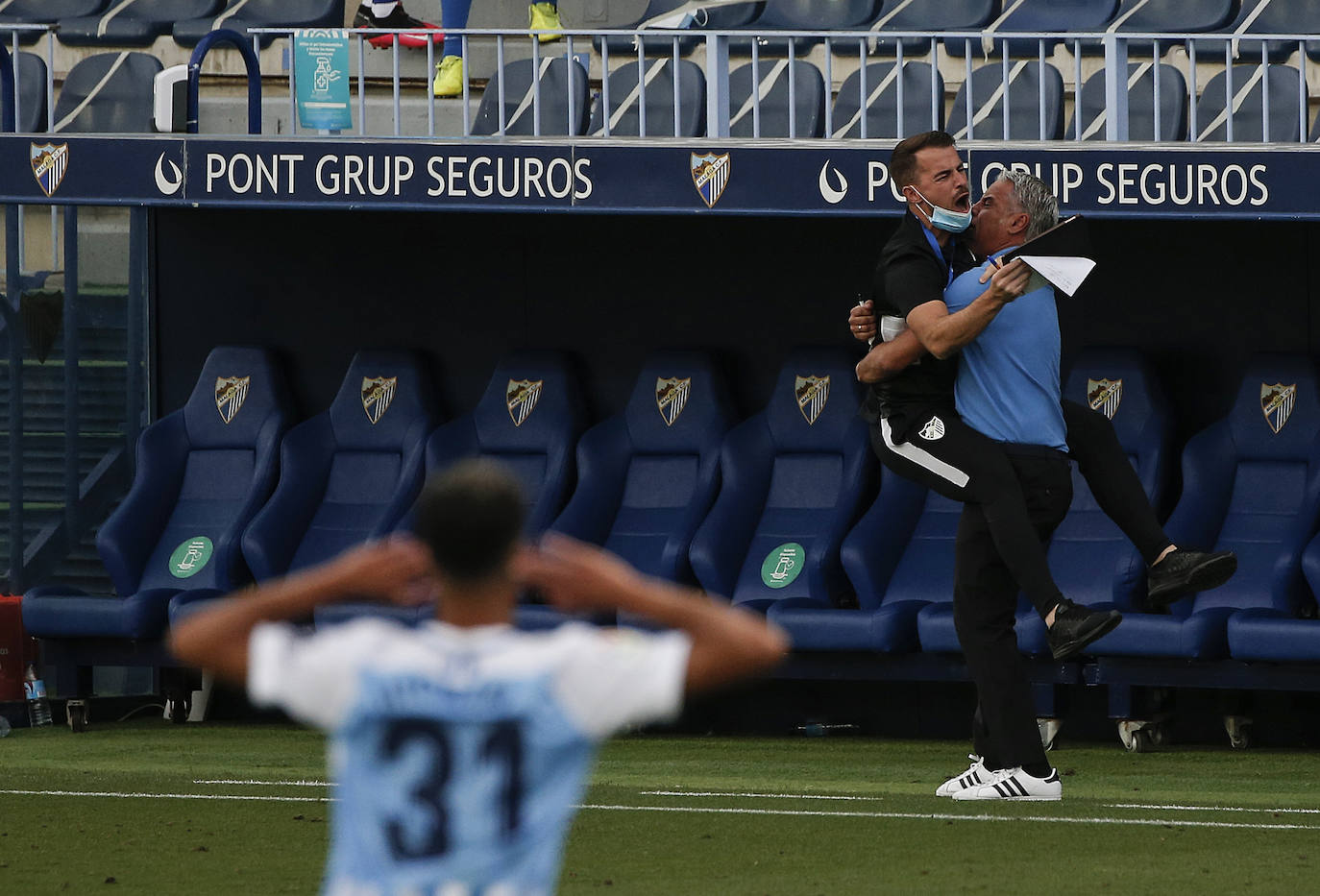 El Málaga logró una valiosa victoria en La Rosaleda