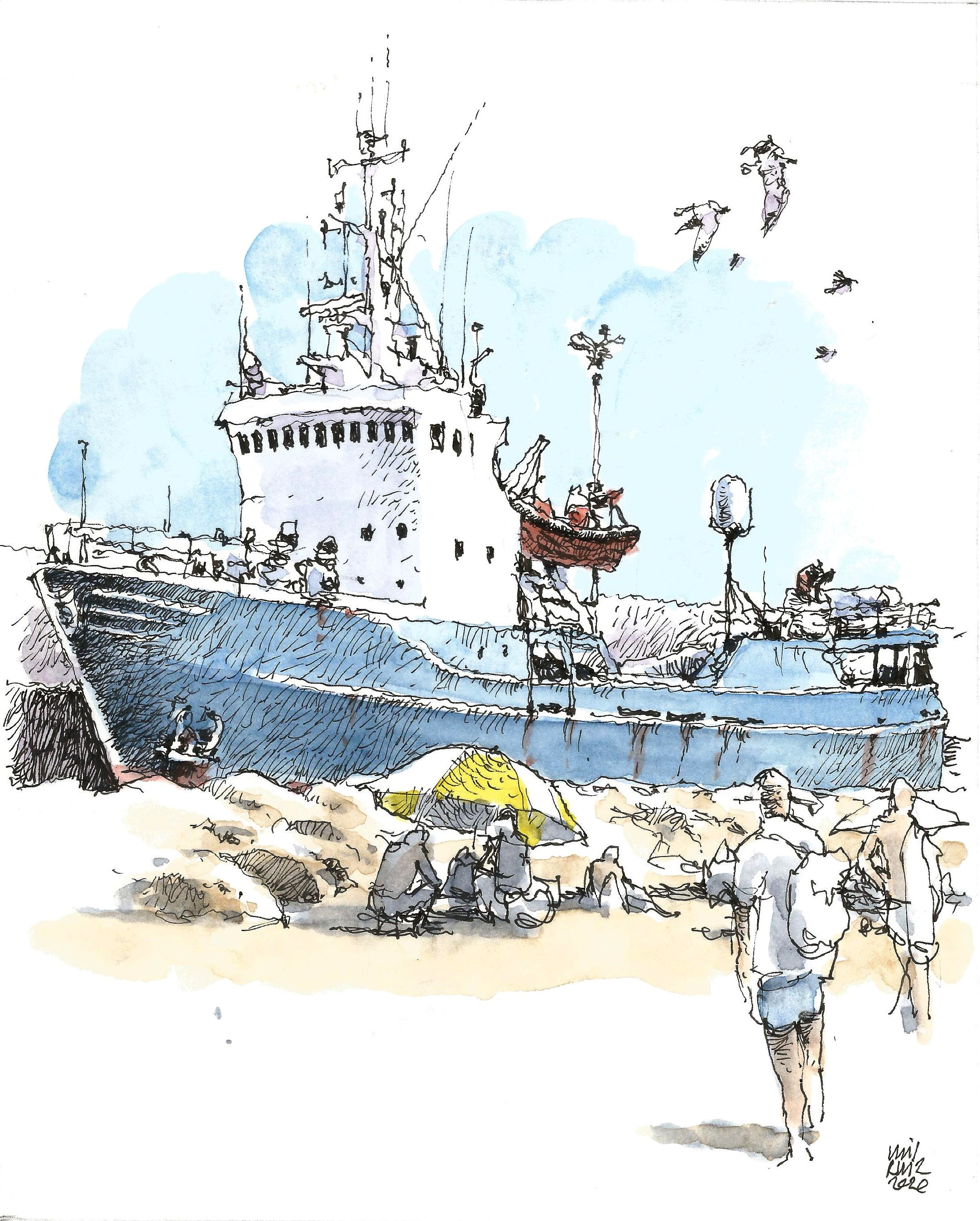 El horizonte de San Andrés