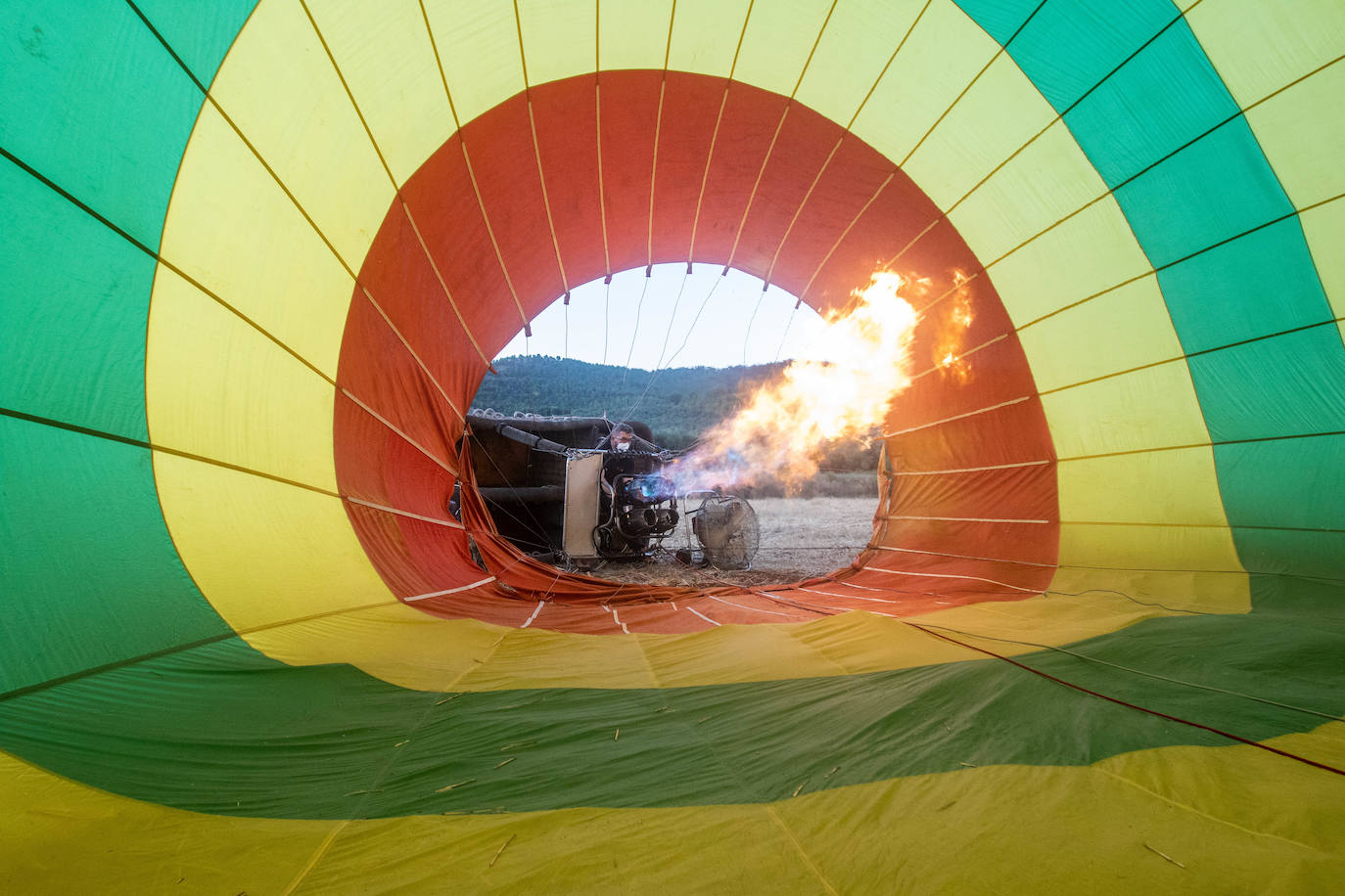 La comarca se convierte en el primer destino malagueño de la empresa Globotur para realizar vuelos en globo aerostático