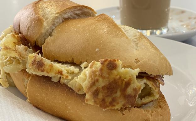 «El mejor bocadillo en Mesón Salvador»