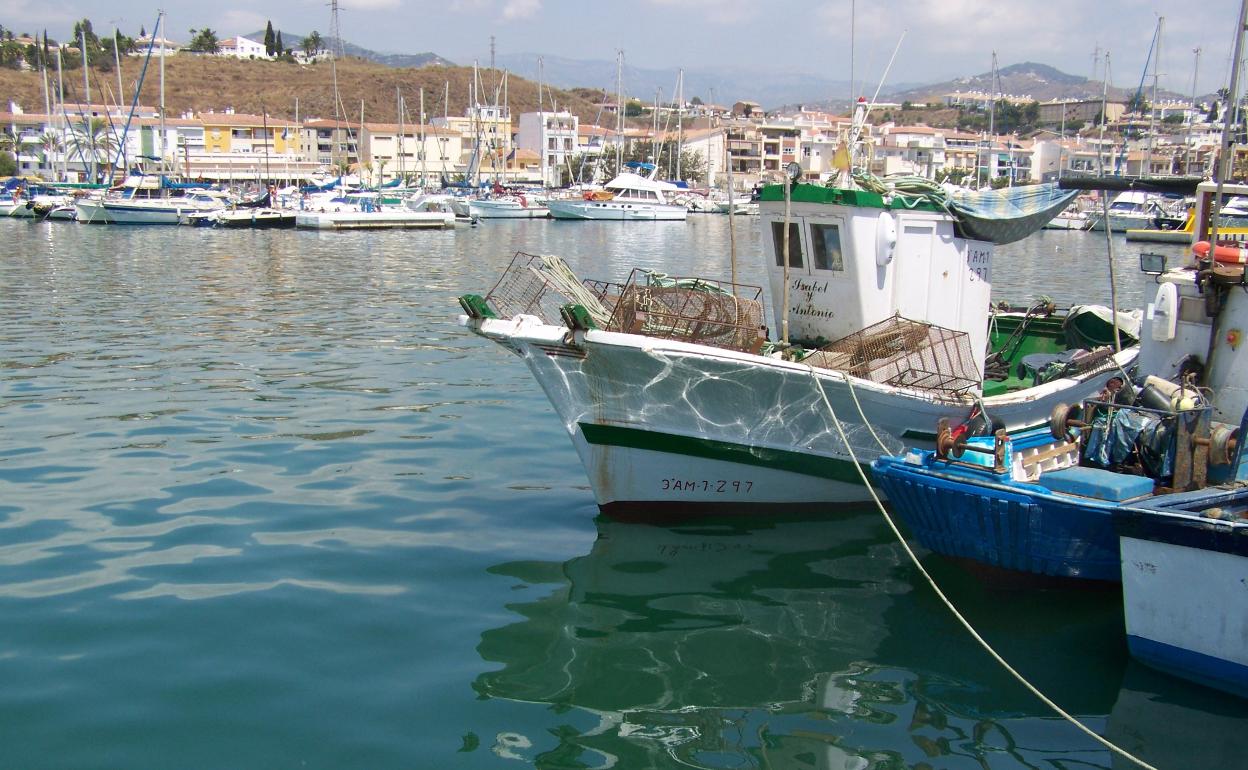 Imagen del puerto de Caleta de Vélez. 