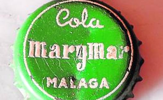 Chapa de una botella de la cola malagueña Marymar (Col. Muñoz Antivón).