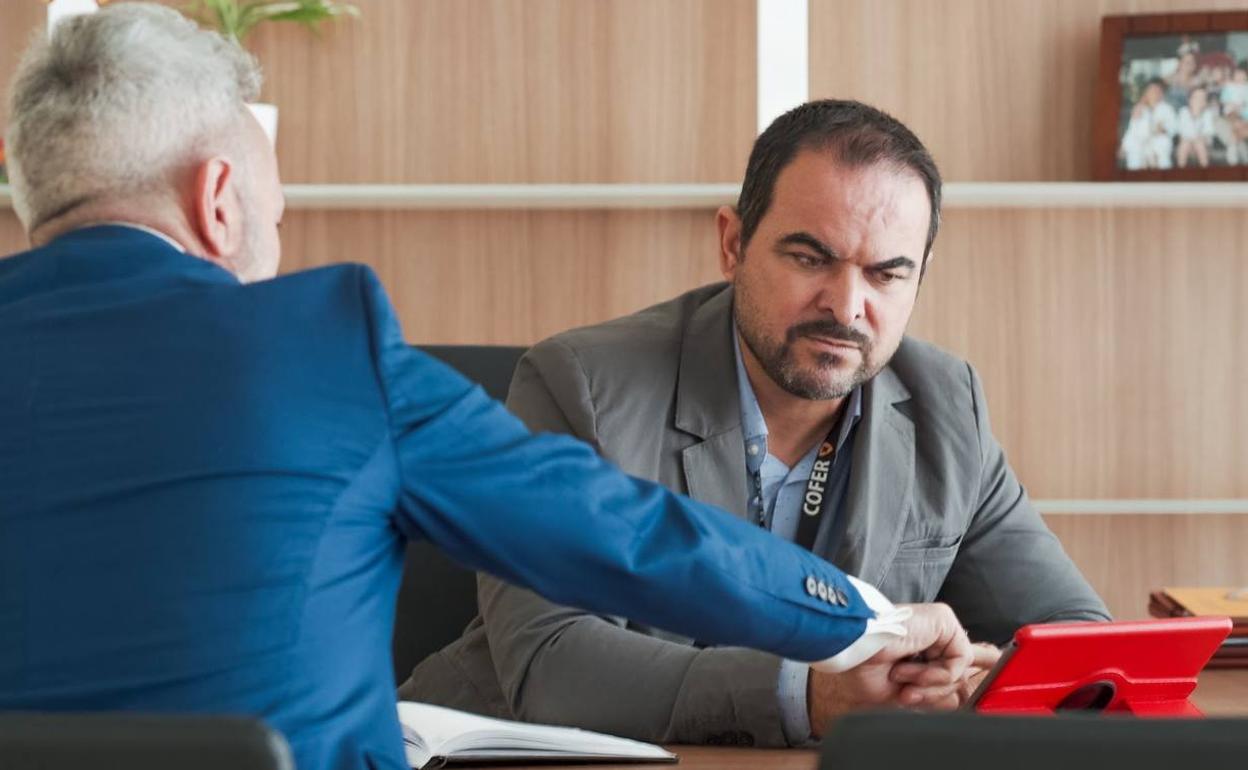 Antonio Cozano, en su despacho de las instalaciones de Cofer en Torremolinos. 