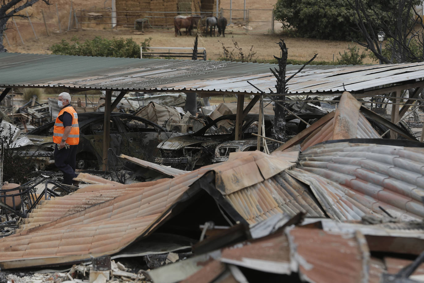 Mollina se vuelca con los más de 70 vecinos desalojados del camping Lazy Days Pueblo Fiesta, en el que 40 casas quedaron totalmente destruidas