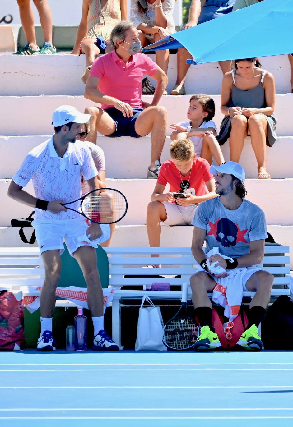 Fotos: Djokovic prepara en Marbella su próxima gira por Estados Unidos