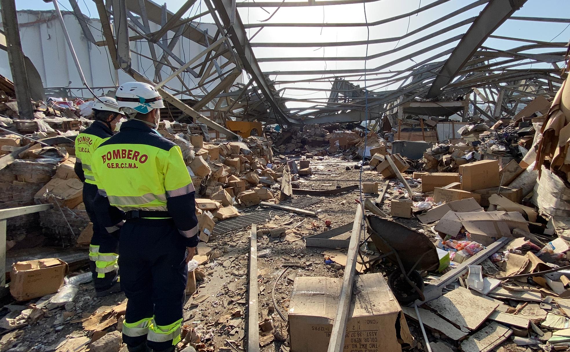 La misión se centró en localizar personas con vida bajo los escombros de Beirut. 