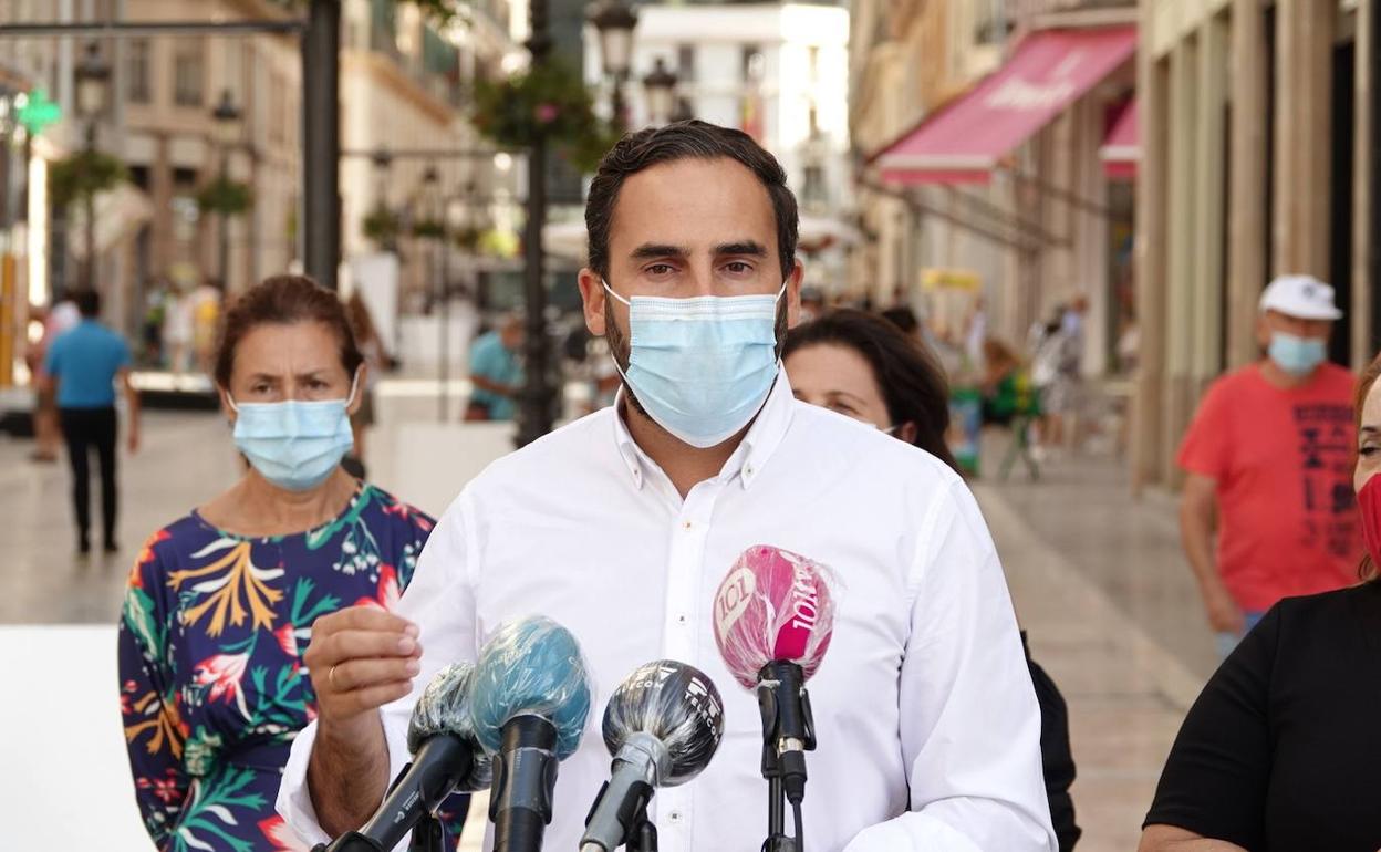 Daniel Pérez, este jueves en calle Larios