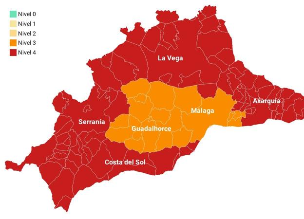 Pueblo a pueblo: Contagios del Covid-19 en Málaga