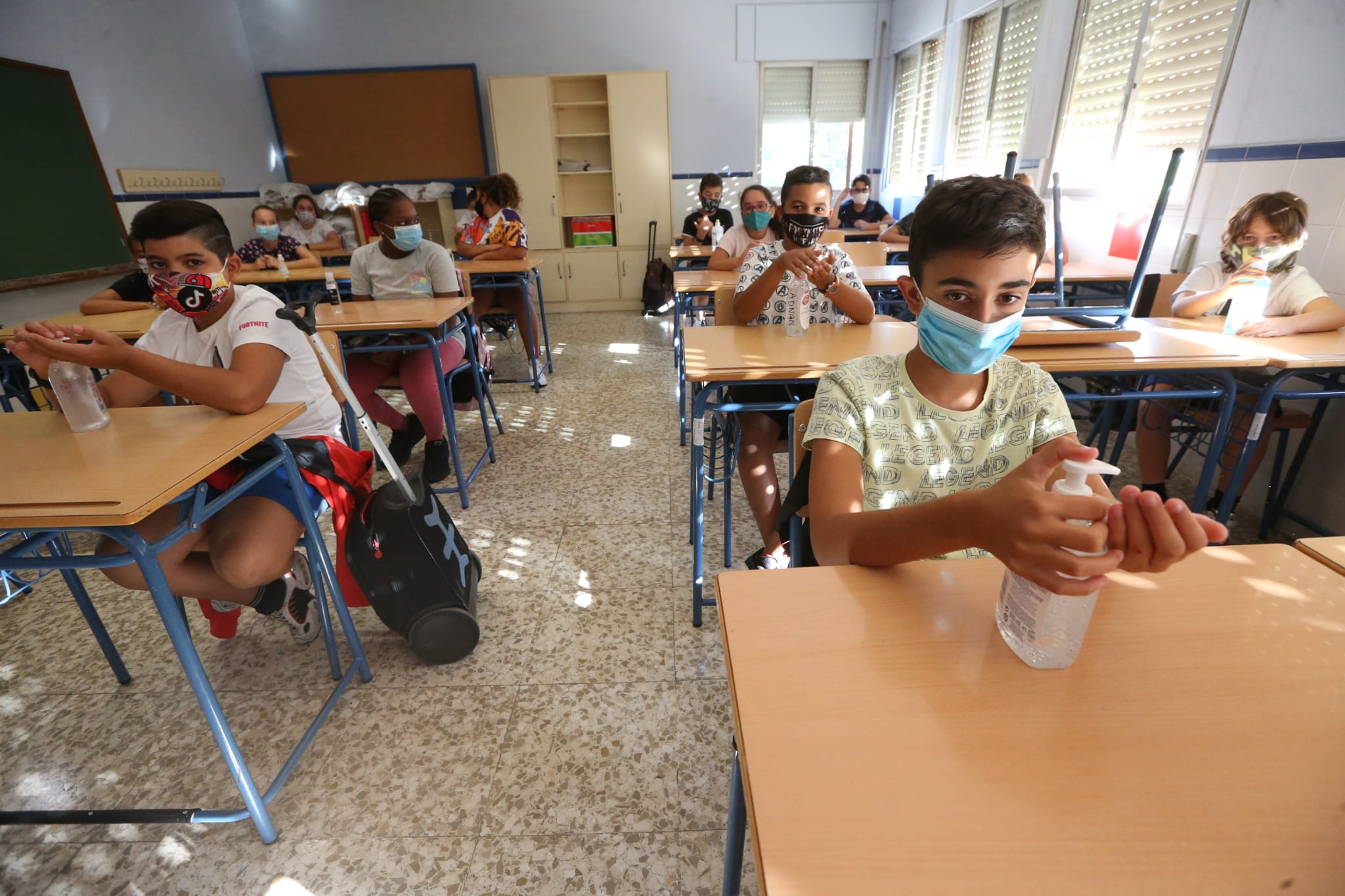 Fotos: Una vuelta al cole en Málaga marcada la incertidumbre de la pandemia