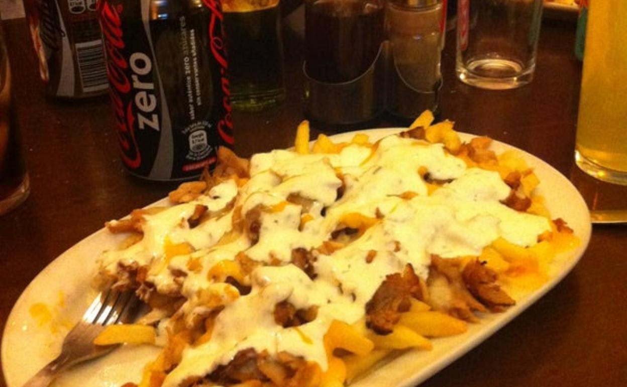 Vista de las patatas de Dallas. 