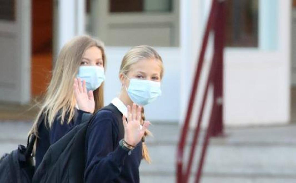 La clase de la princesa Leonor, en cuarentena por un positivo por coronavirus de una alumna