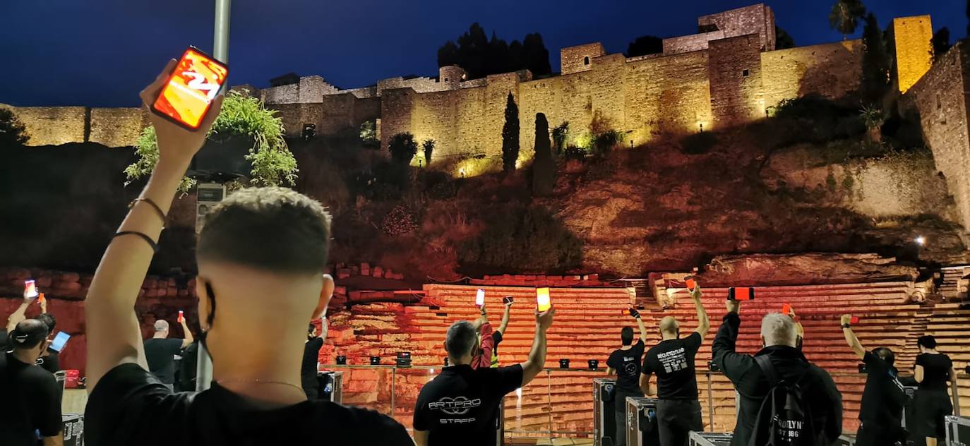 La protesta transcurrió por el Centro de Málaga. 