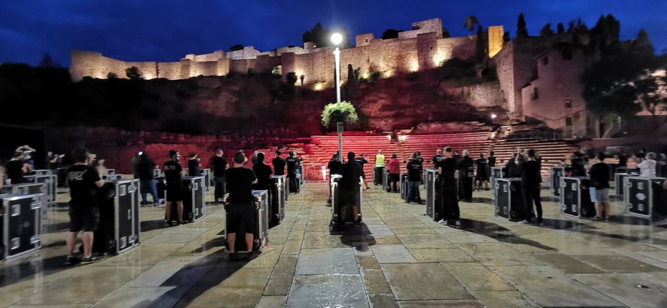 La protesta transcurrió por el Centro de Málaga. 