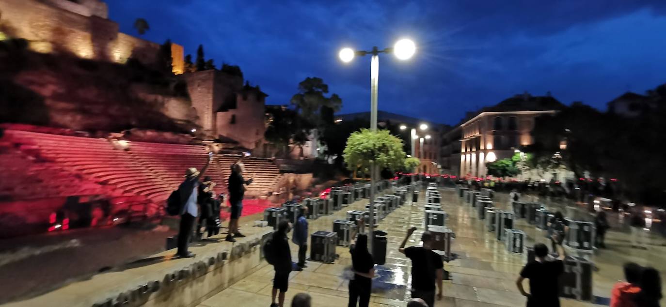 La protesta transcurrió por el Centro de Málaga. 