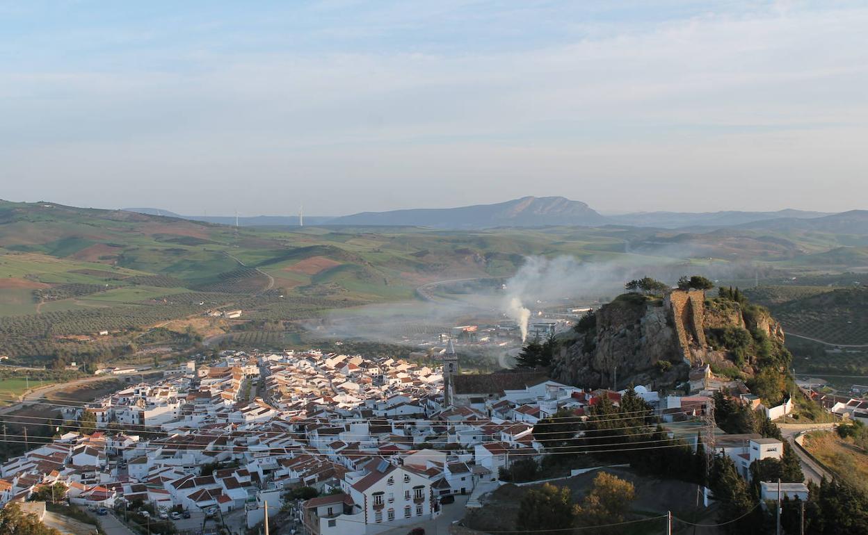 Vista general de Ardales desde la ermita del Calvario